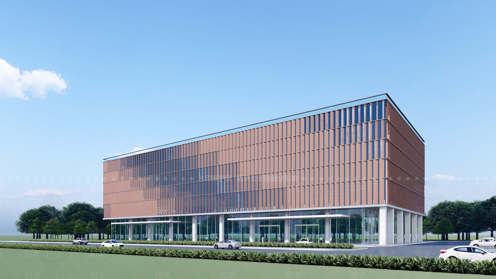 现代科研办公楼SU模型下载【ID:1203430143】