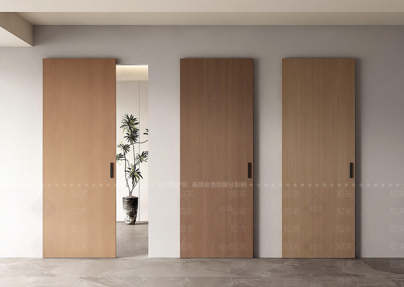 现代推拉门3D模型下载【ID:1203431367】