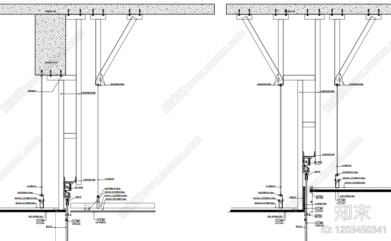 玻璃门节点施工图下载【ID:1203450341】