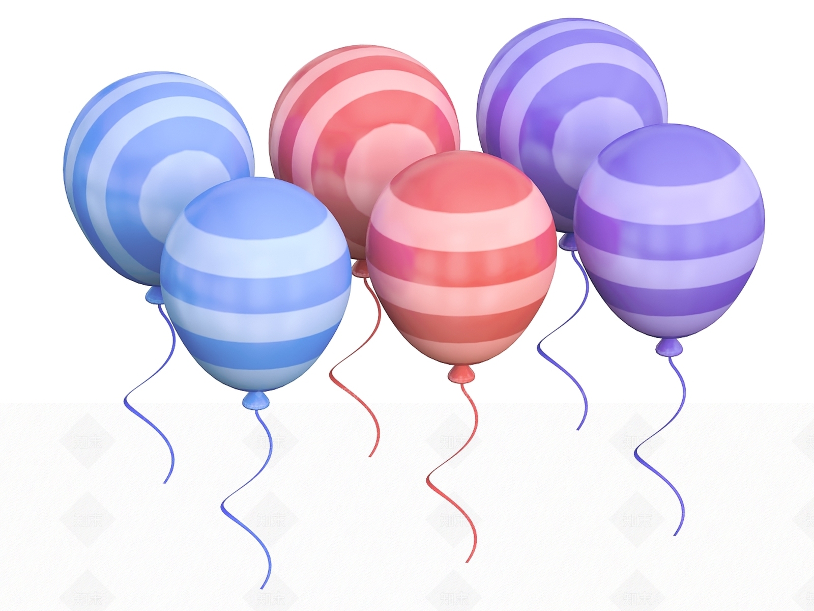 现代气球3D模型下载【ID:1203451208】