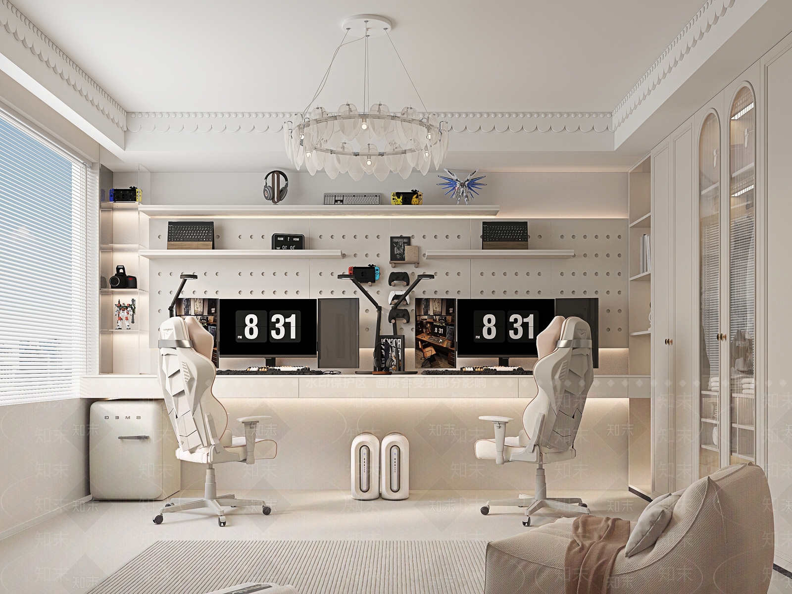 奶油法式其他家装3D模型下载【ID:1203452593】