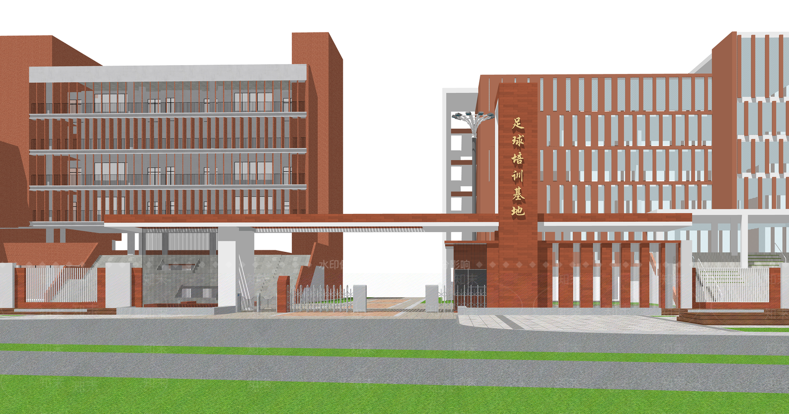 现代学校建筑SU模型下载【ID:1203454731】