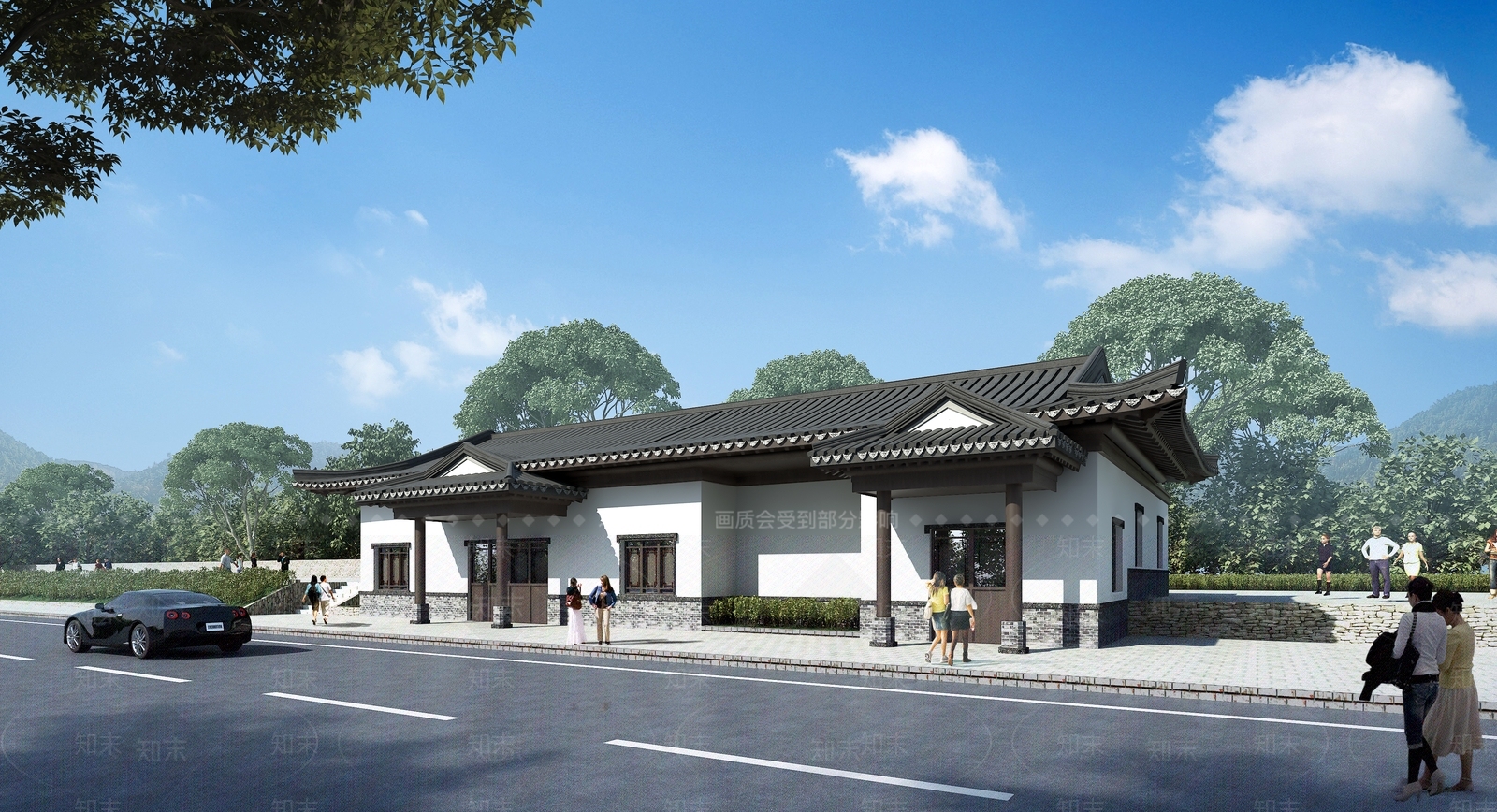 中式古建3D模型下载【ID:1203458336】