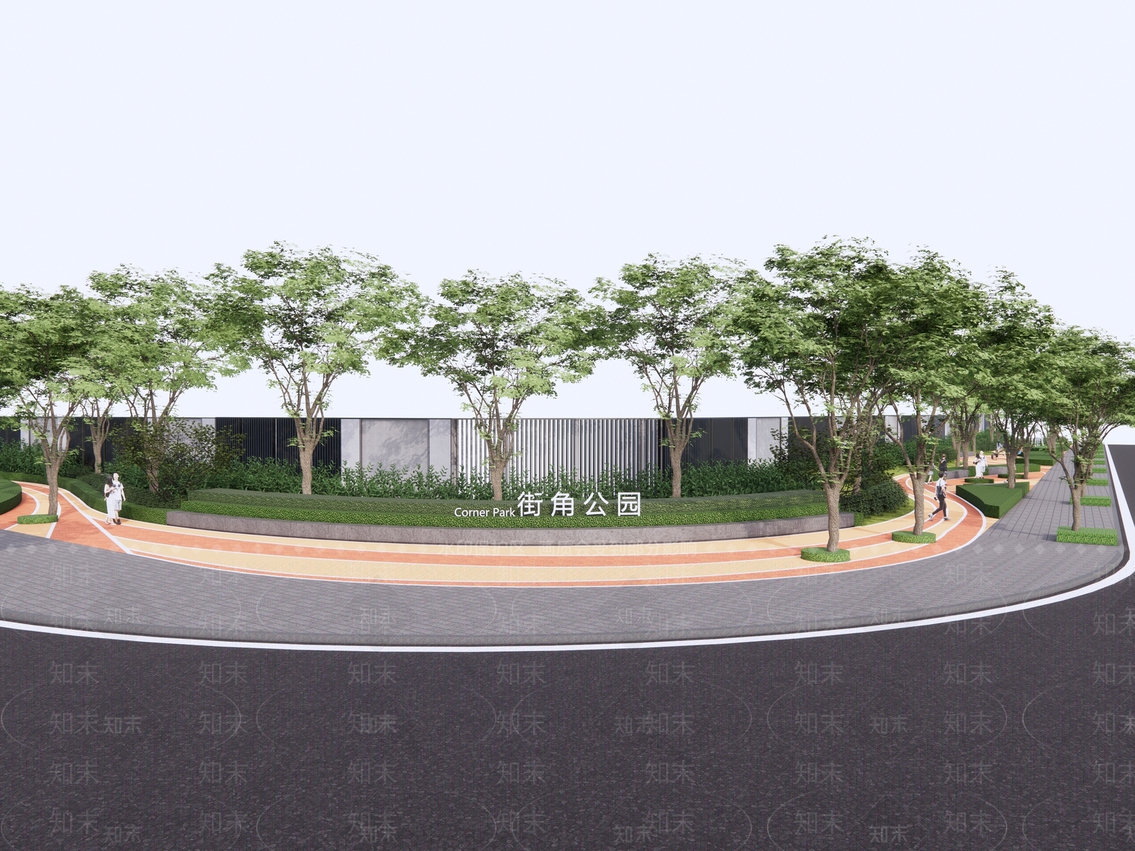 现代口袋公园SU模型下载【ID:1203458518】