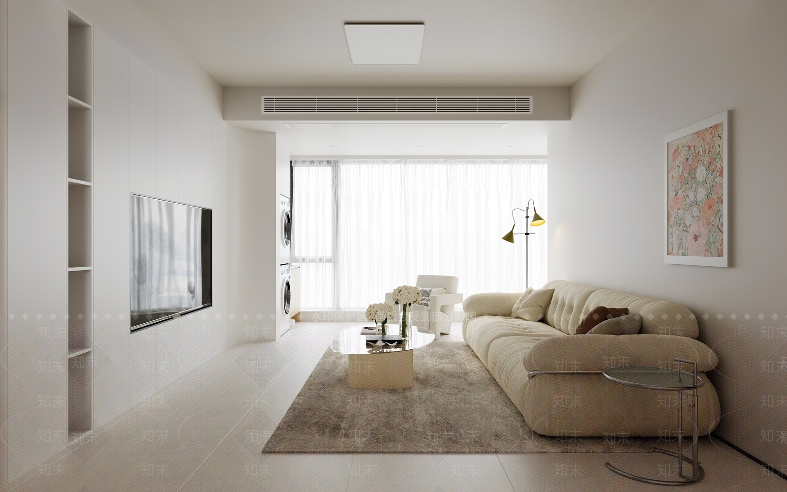 现代客餐厅3D模型下载【ID:1221595648】