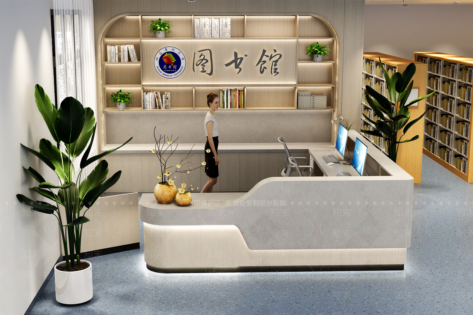 现代阅览室SU模型下载【ID:1203458980】