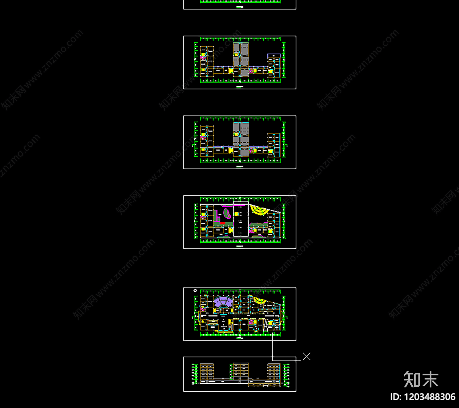 现代学校建筑施工图下载【ID:1203488306】