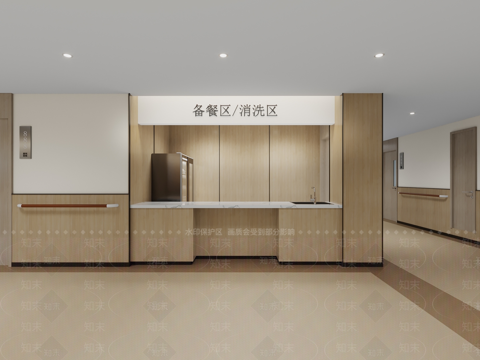 现代食堂3D模型下载【ID:1203461105】