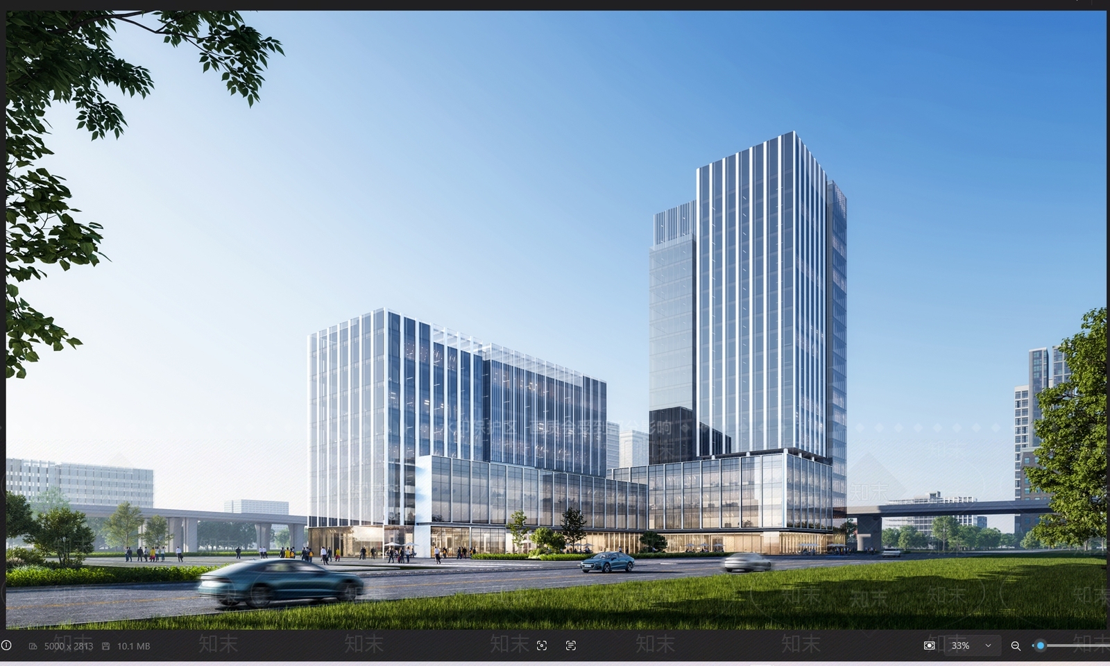 现代科研办公楼SU模型下载【ID:1203463266】