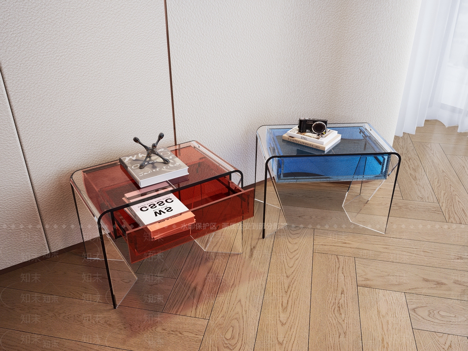 现代简约床头柜SU模型下载【ID:1203464942】