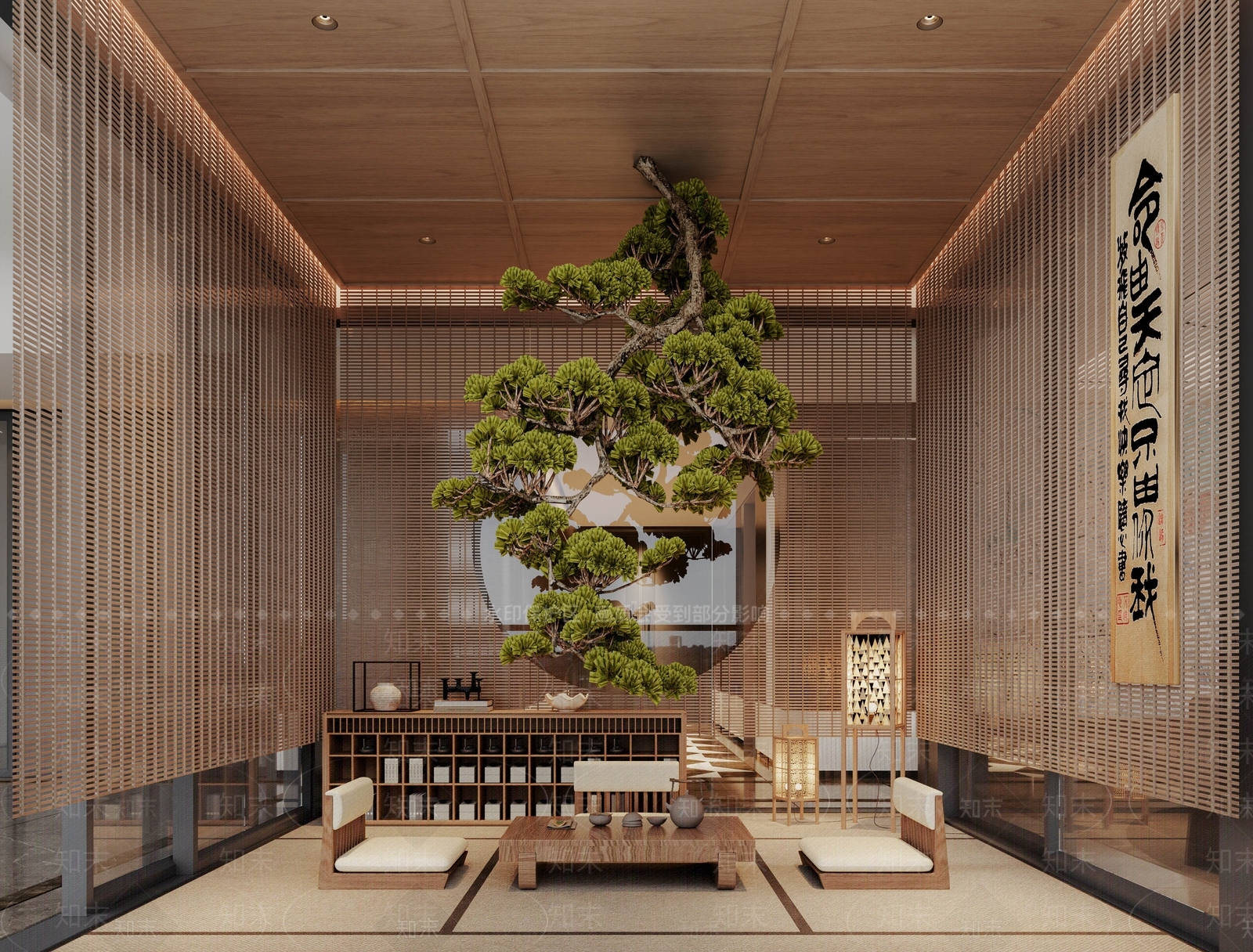 日式茶室3D模型下载【ID:1203467004】