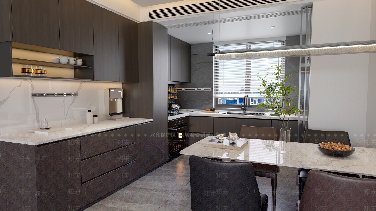 现代客餐厅3D模型下载【ID:1203470667】