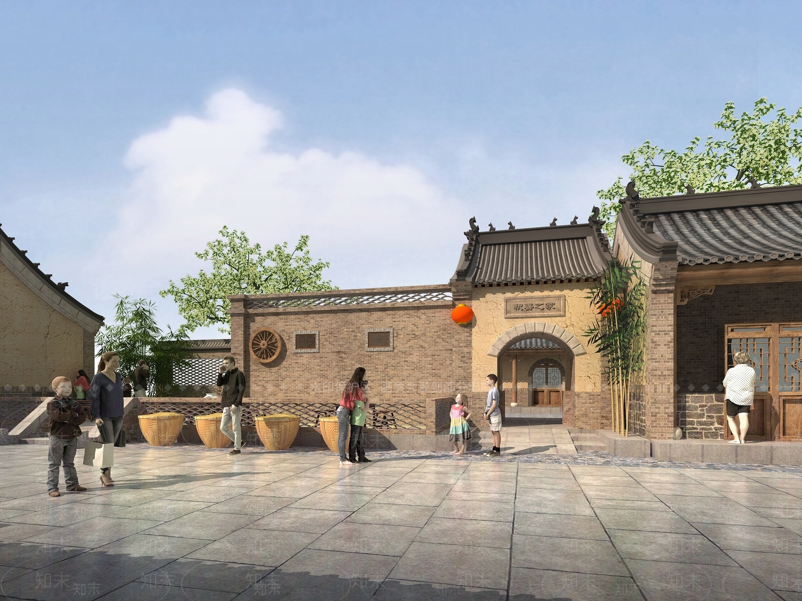中式新中式古建3D模型下载【ID:1203473387】