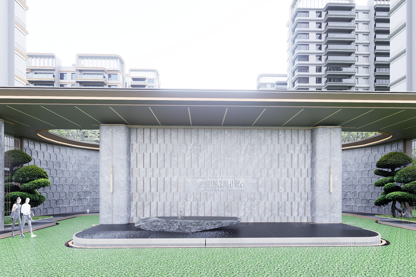 现代入口大门SU模型下载【ID:1203476725】