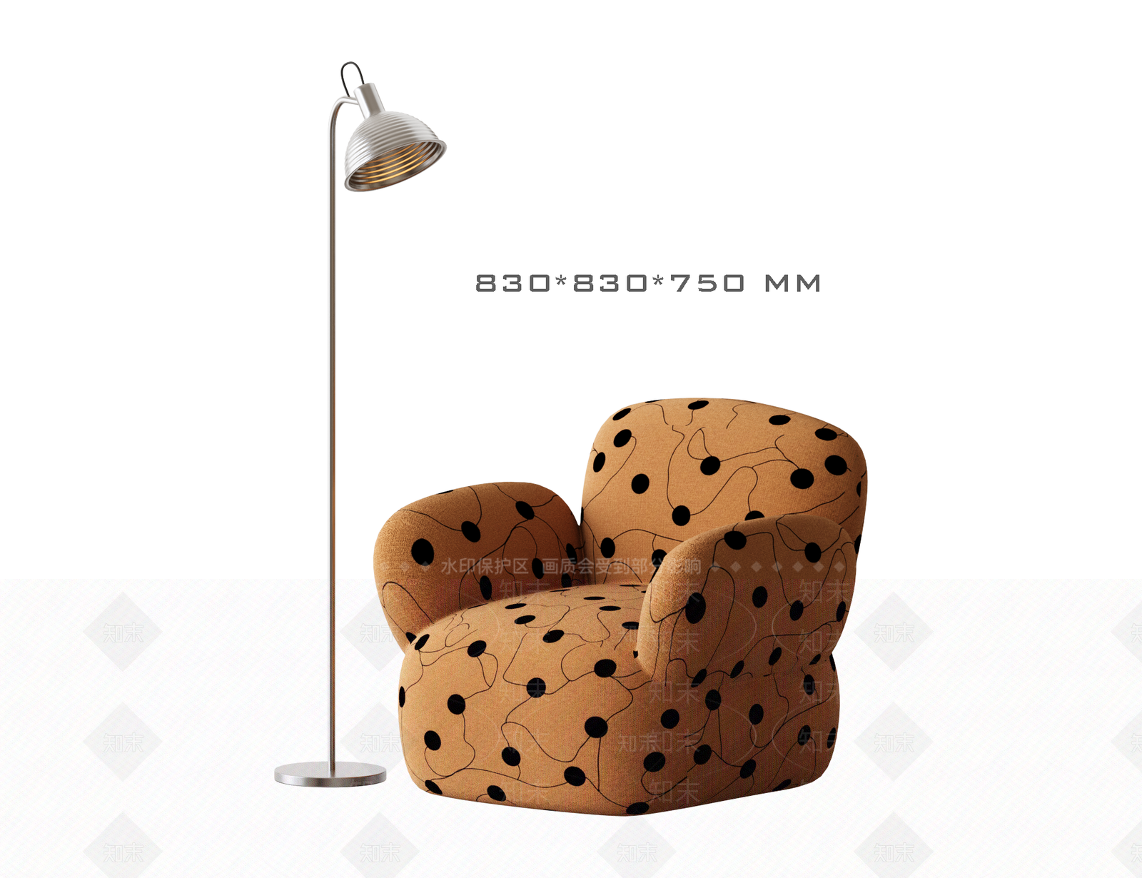 复古法式懒人沙发3D模型下载【ID:1203481121】