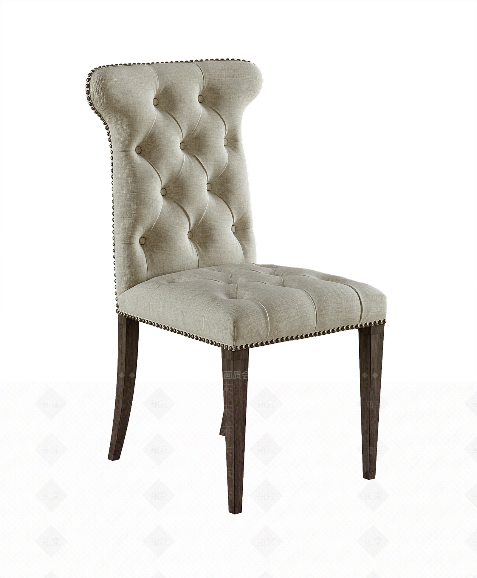 美式现代餐椅3D模型下载【ID:1203485949】