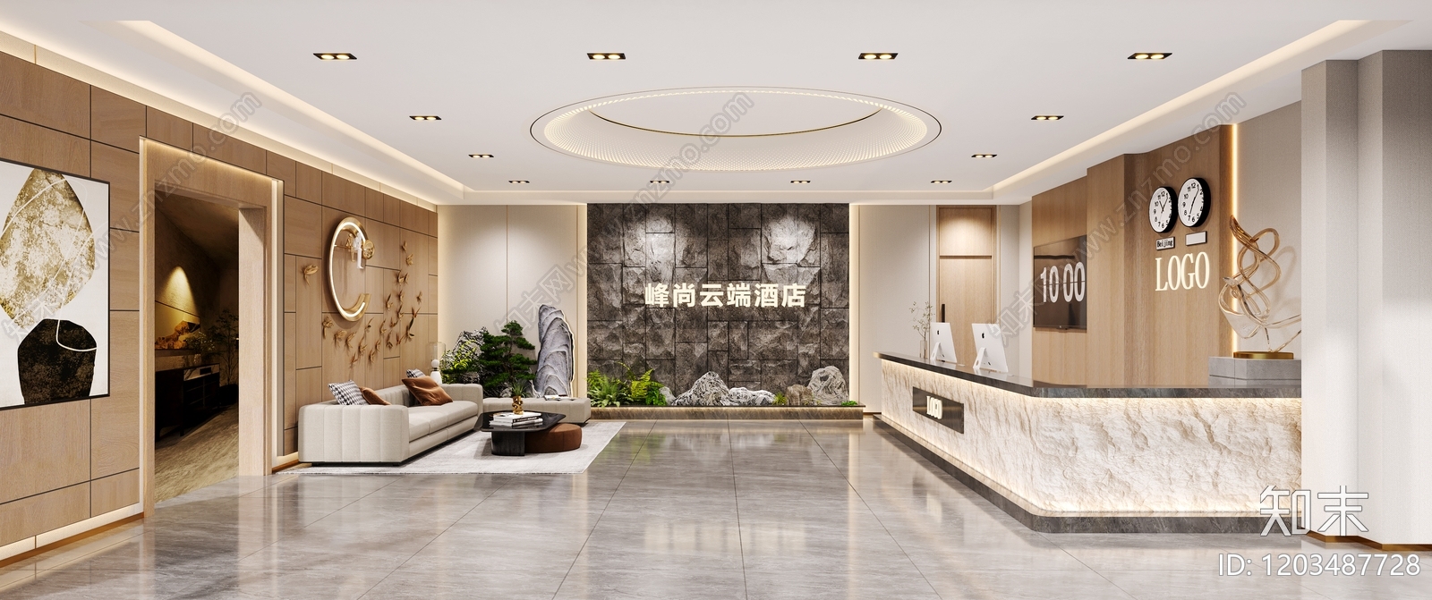 酒店cad施工图下载【ID:1203487728】