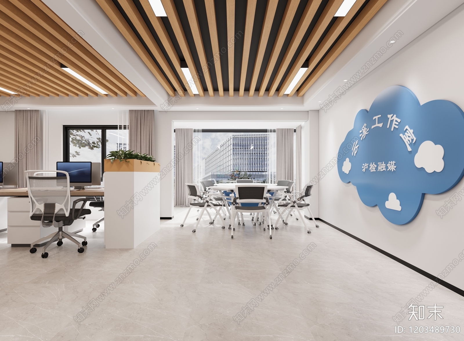 其他办公空间cad施工图下载【ID:1203489730】