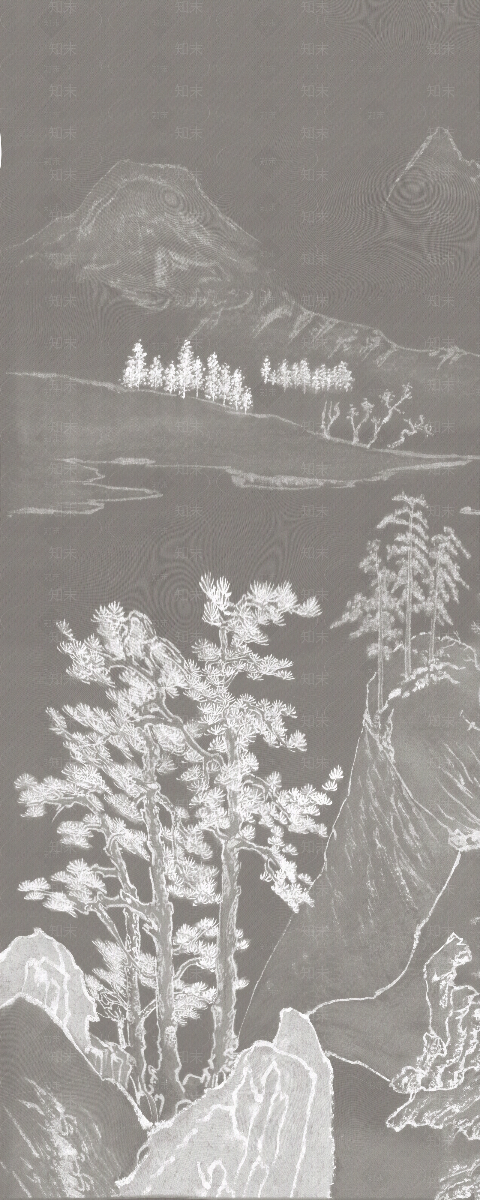 新中式中式花鸟壁纸贴图下载【ID:1203490447】