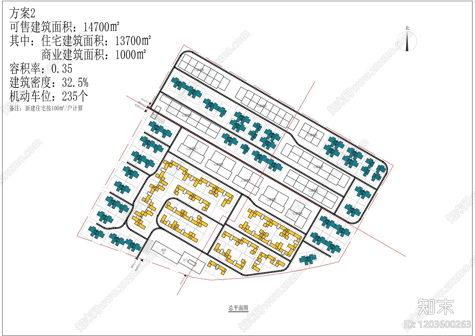 居住区规划施工图下载【ID:1203600263】