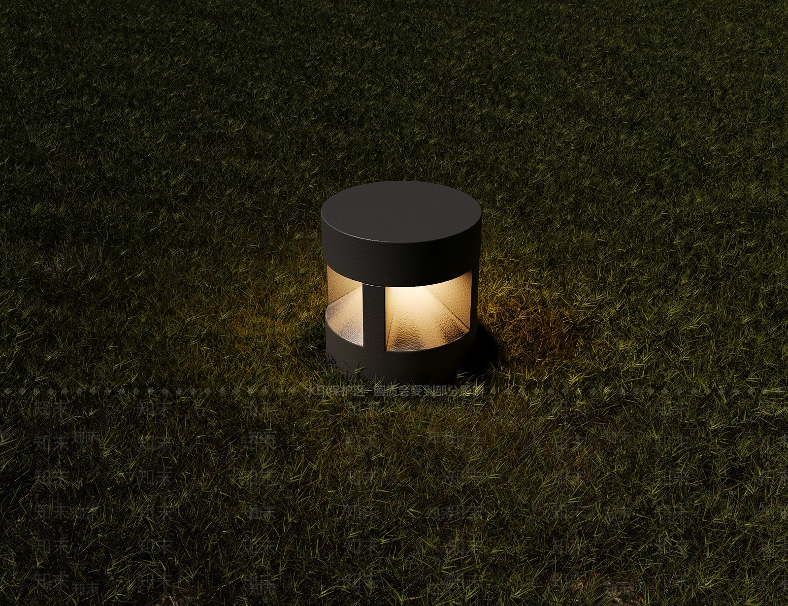 现代草坪灯3D模型下载【ID:1203495620】