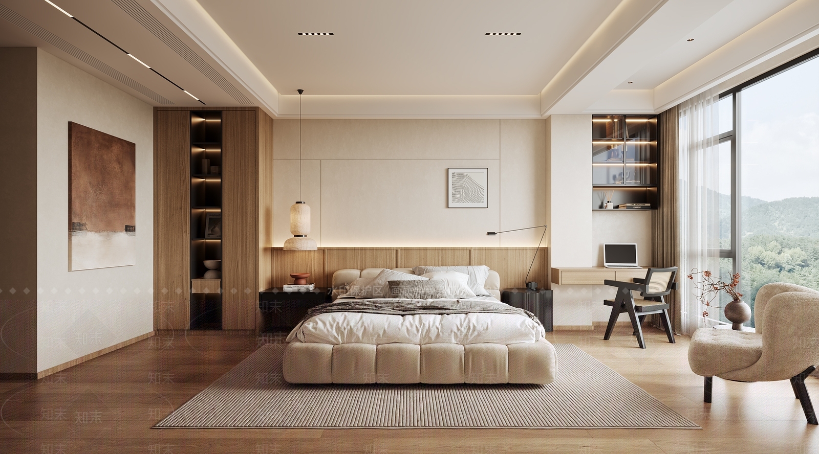 软包双人床双人床3D模型下载【ID:1227388047】