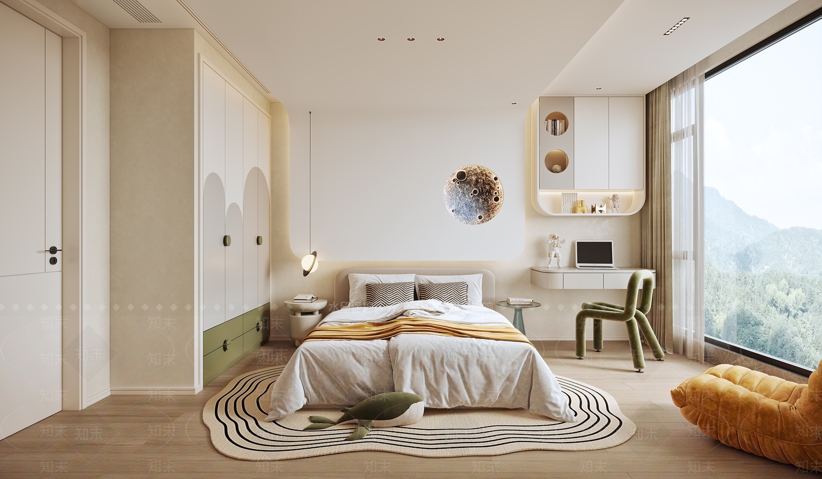 现代家居卧室3D模型下载【ID:1203498413】