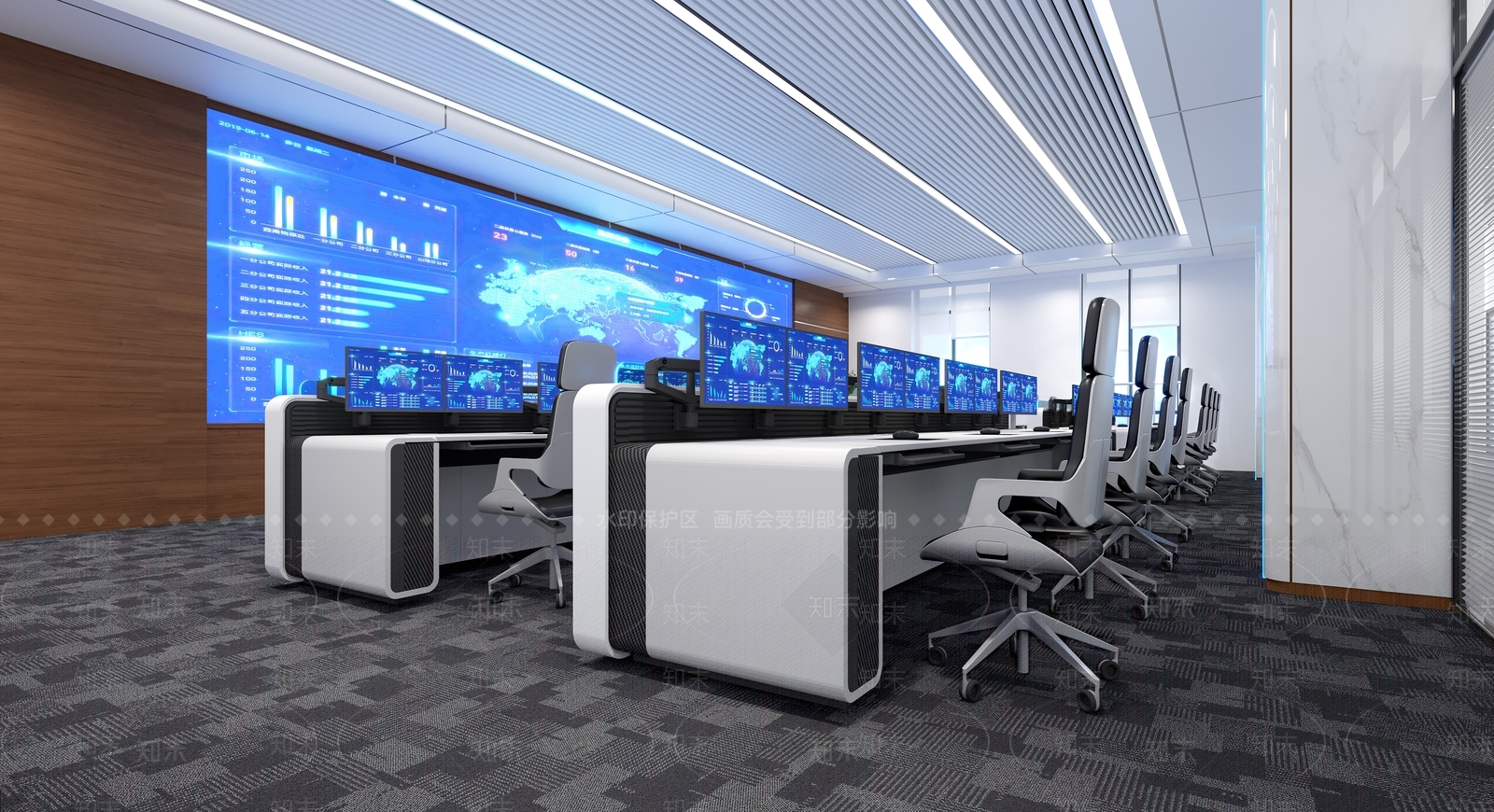 现代指挥中心3D模型下载【ID:1203501563】