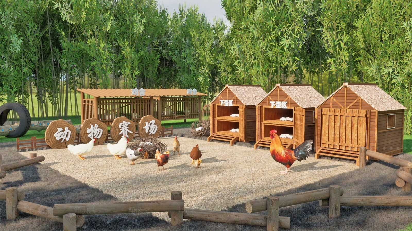 现代农场SU模型下载【ID:1203506054】