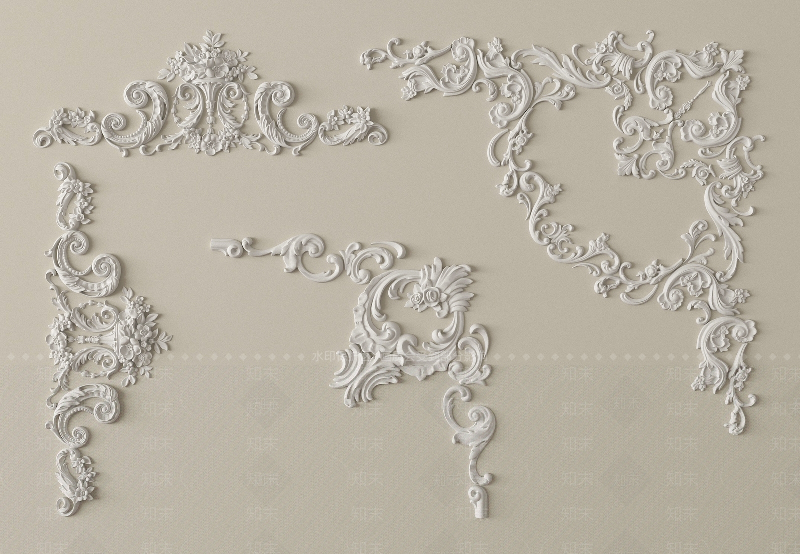 法式雕花SU模型下载【ID:1203509363】