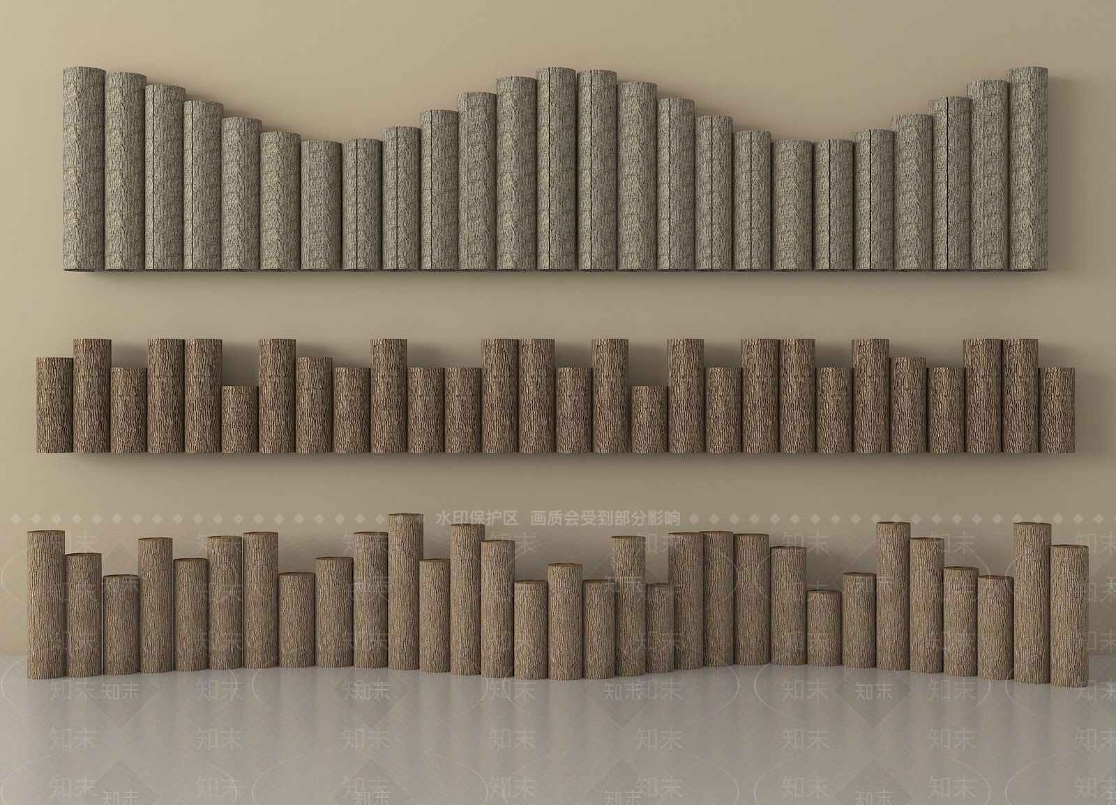 现代栏杆3D模型下载【ID:1203904876】