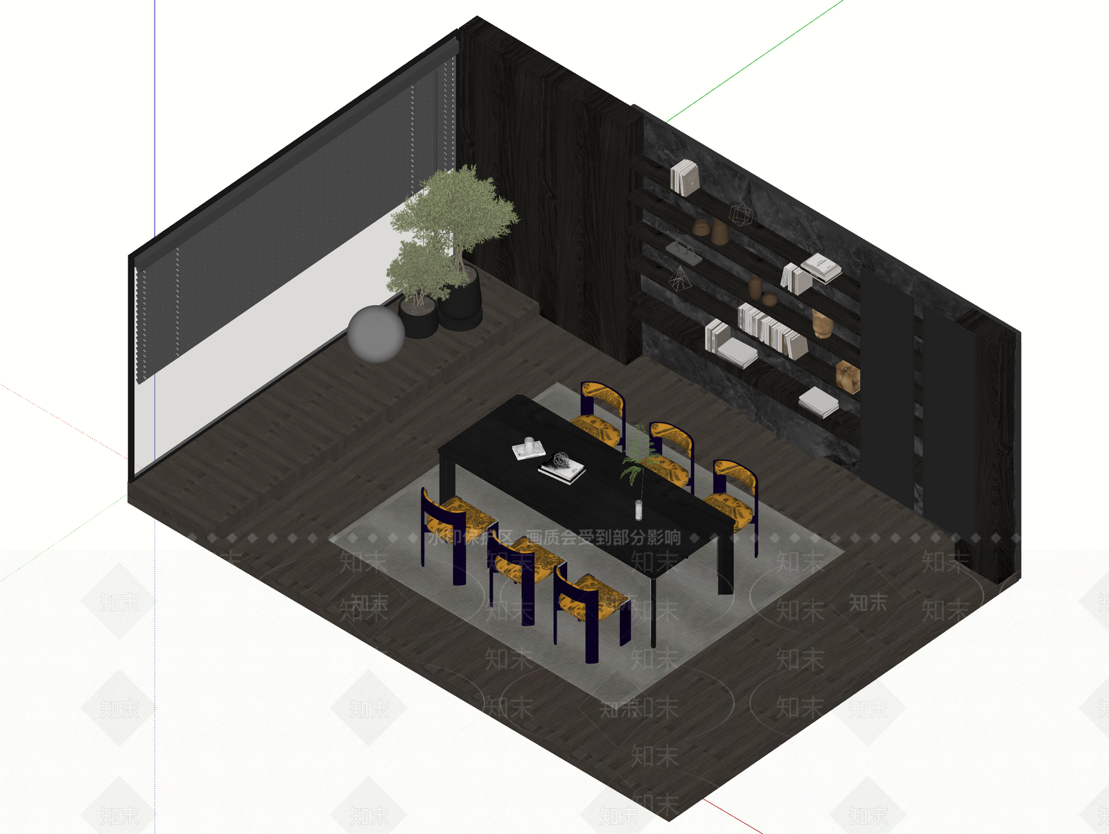 现代会议室SU模型下载【ID:1203520926】