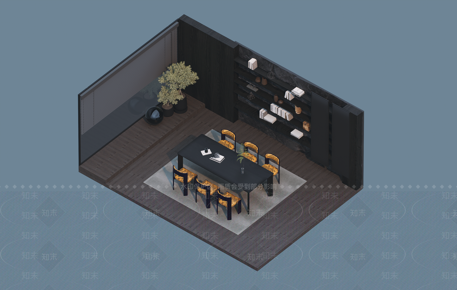 现代会议室SU模型下载【ID:1203520926】
