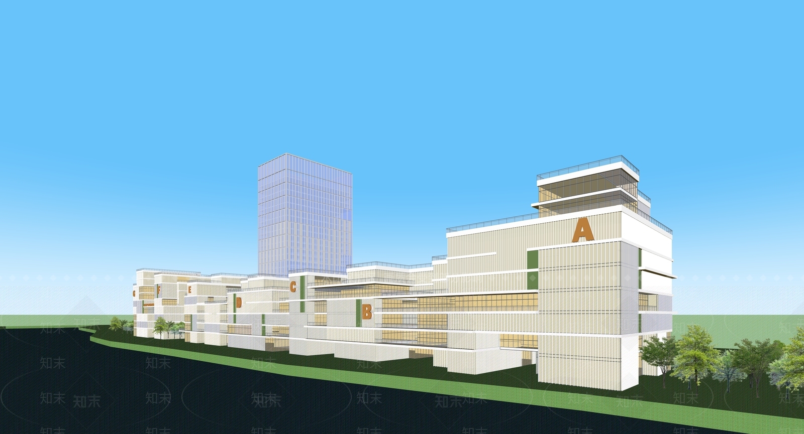 现代其他商业建筑SU模型下载【ID:1203521556】