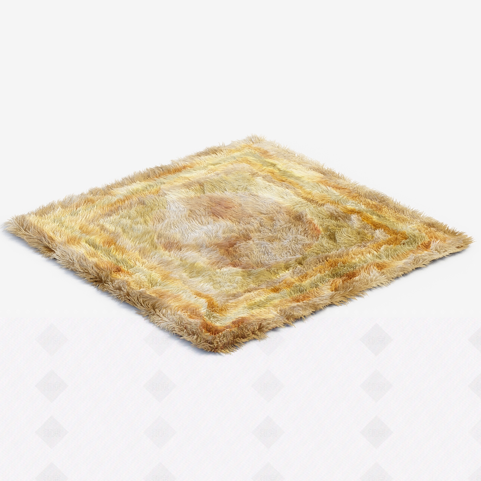 现代北欧地毯3D模型下载【ID:1203521956】