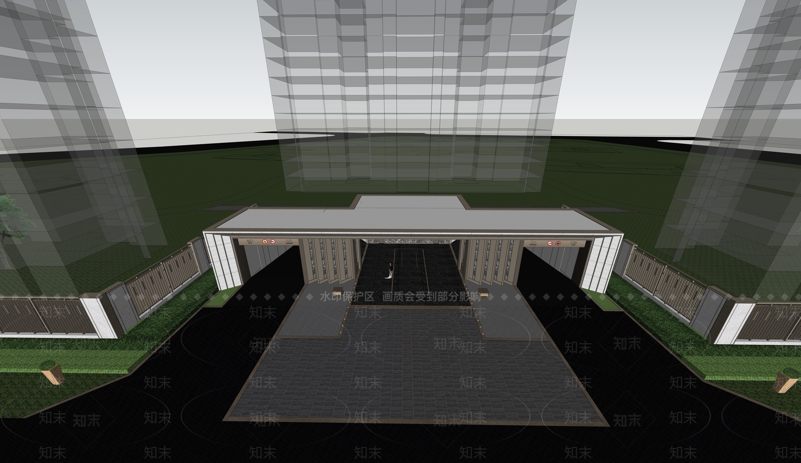 现代小公建SU模型下载【ID:1203522740】