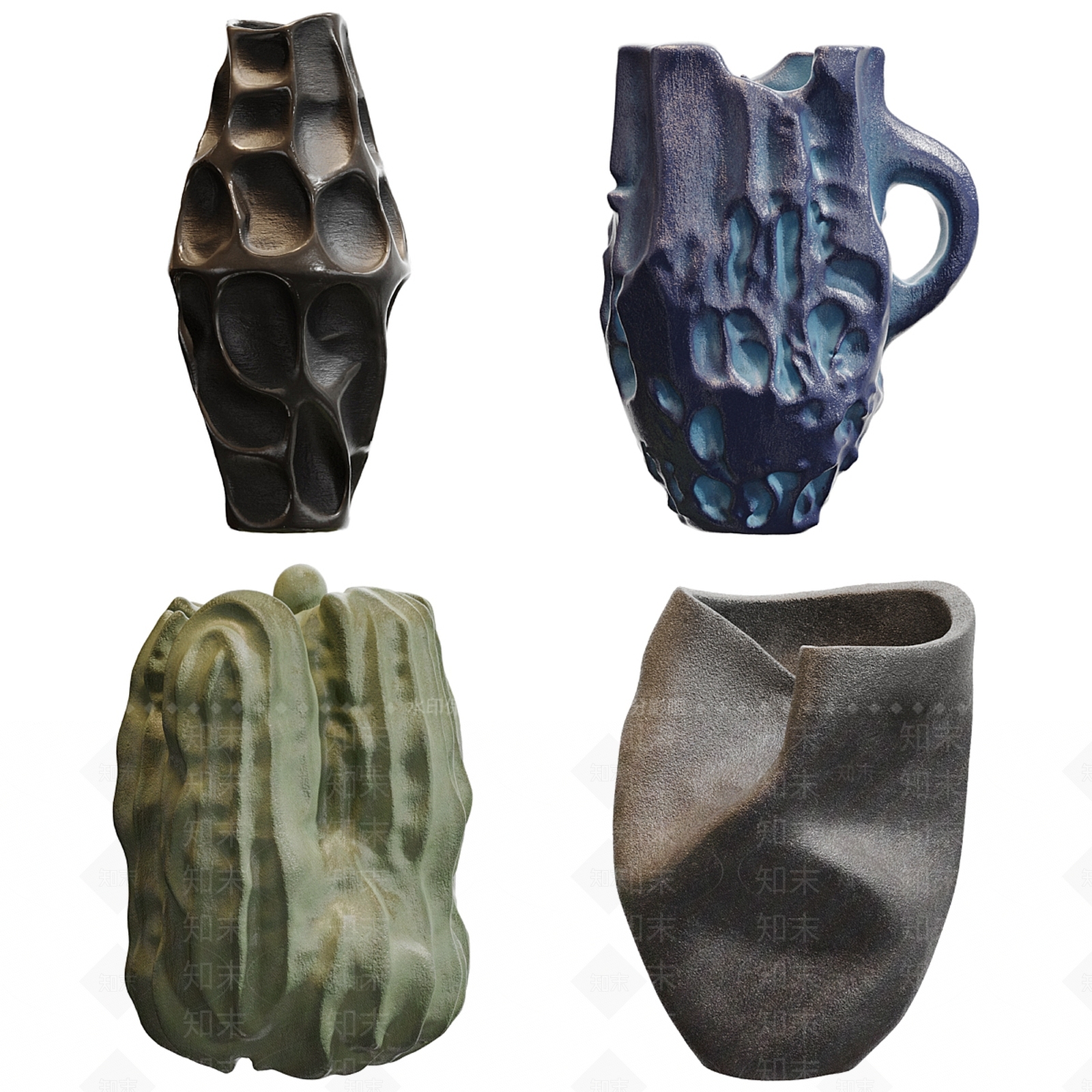 现代欧式雕塑摆件3D模型下载【ID:1203524472】