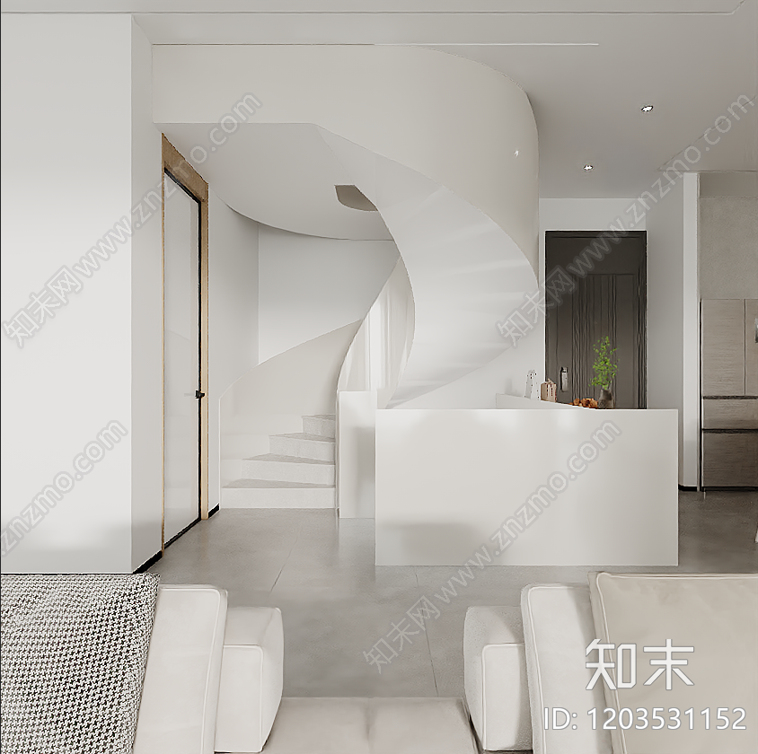 小户型平层施工图下载【ID:1203531152】