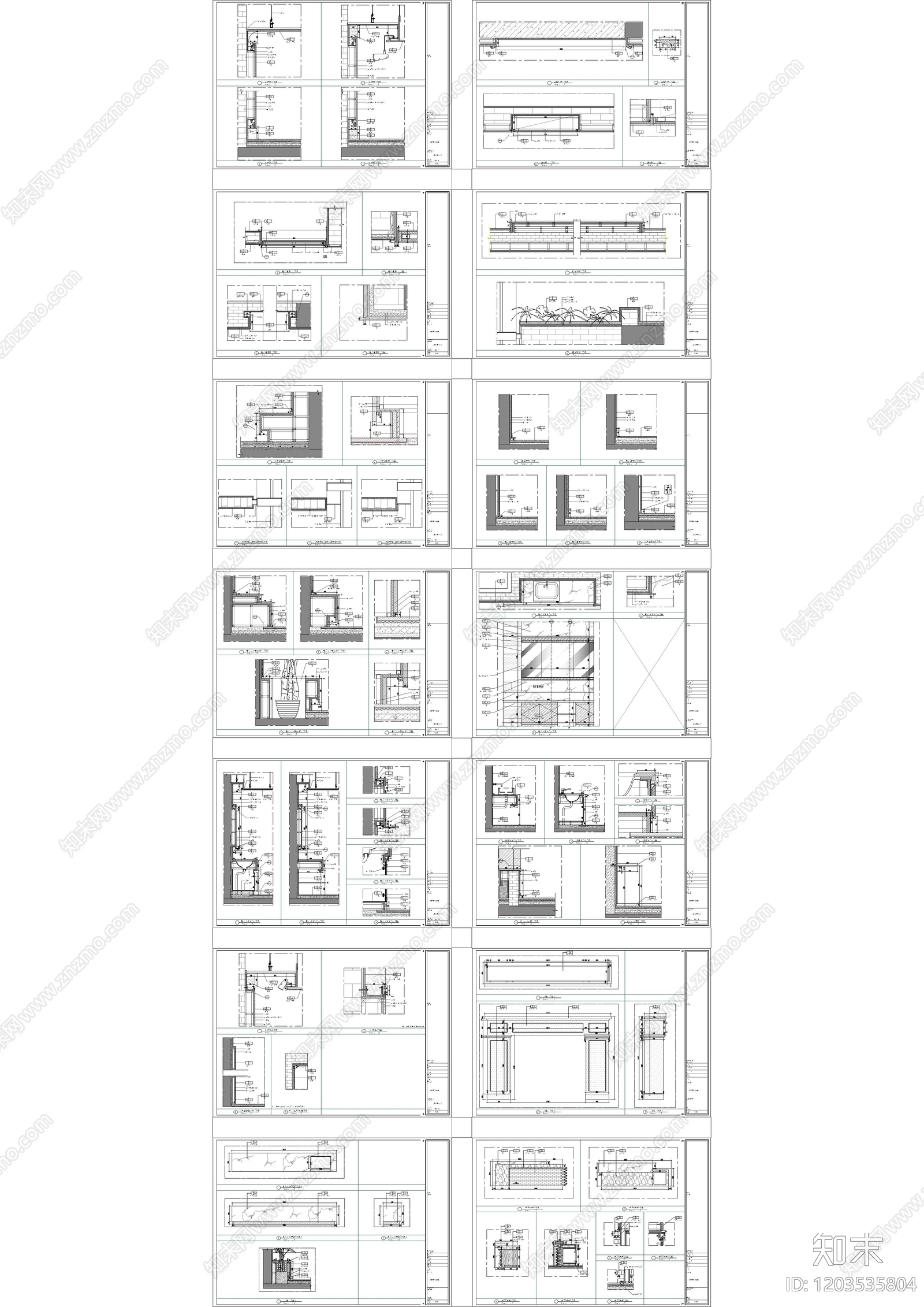 现代整体办公空间cad施工图下载【ID:1203535804】