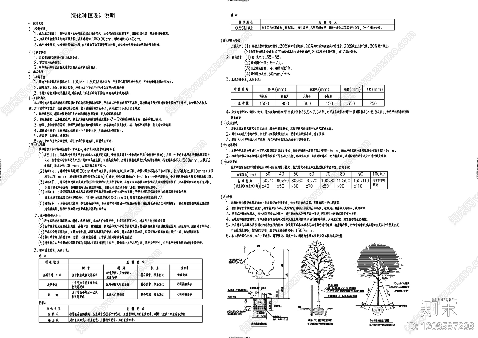 现代设计说明cad施工图下载【ID:1203537293】