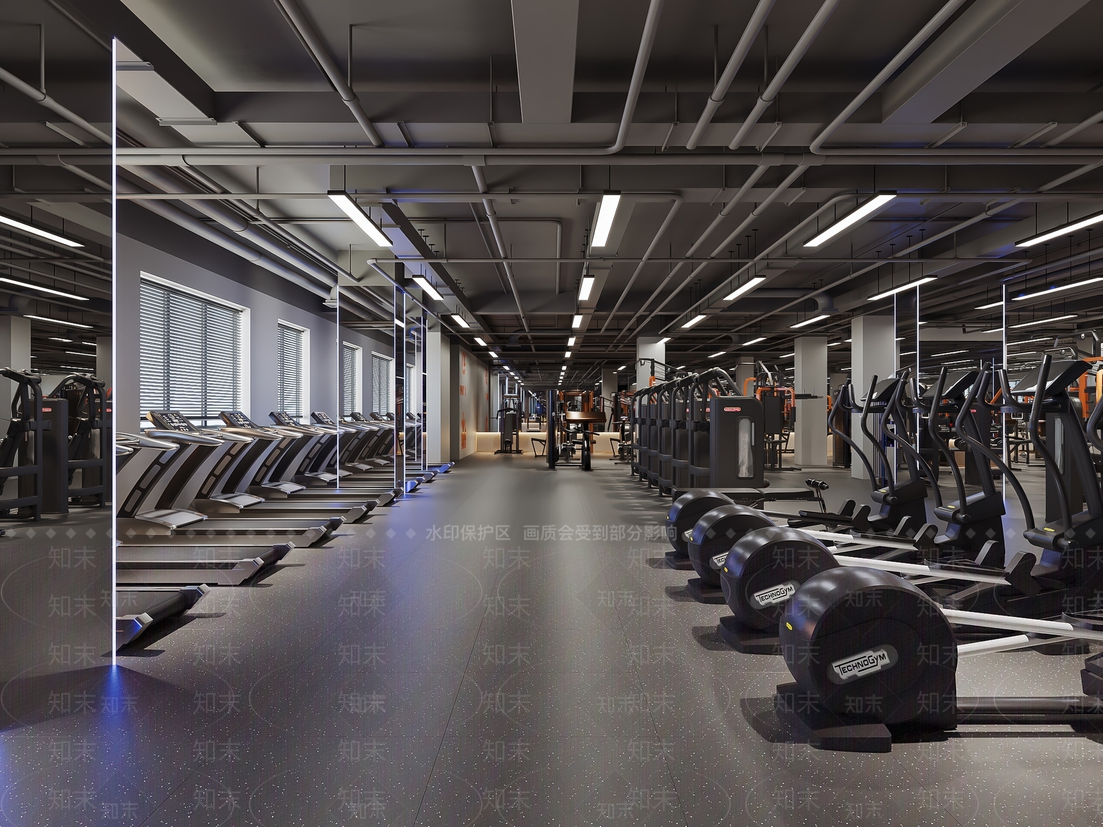 工业健身房3D模型下载【ID:1203538329】