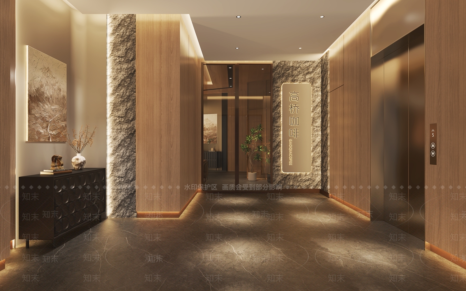 现代意式咖啡厅3D模型下载【ID:1203544532】