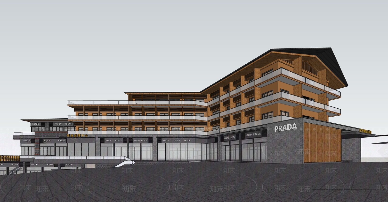 现代新中式其他公共建筑SU模型下载【ID:1203557200】