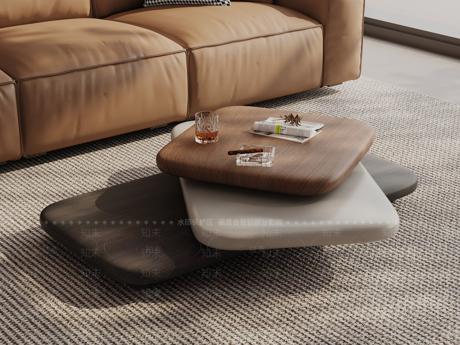 意式极简茶几3D模型下载【ID:1203557662】