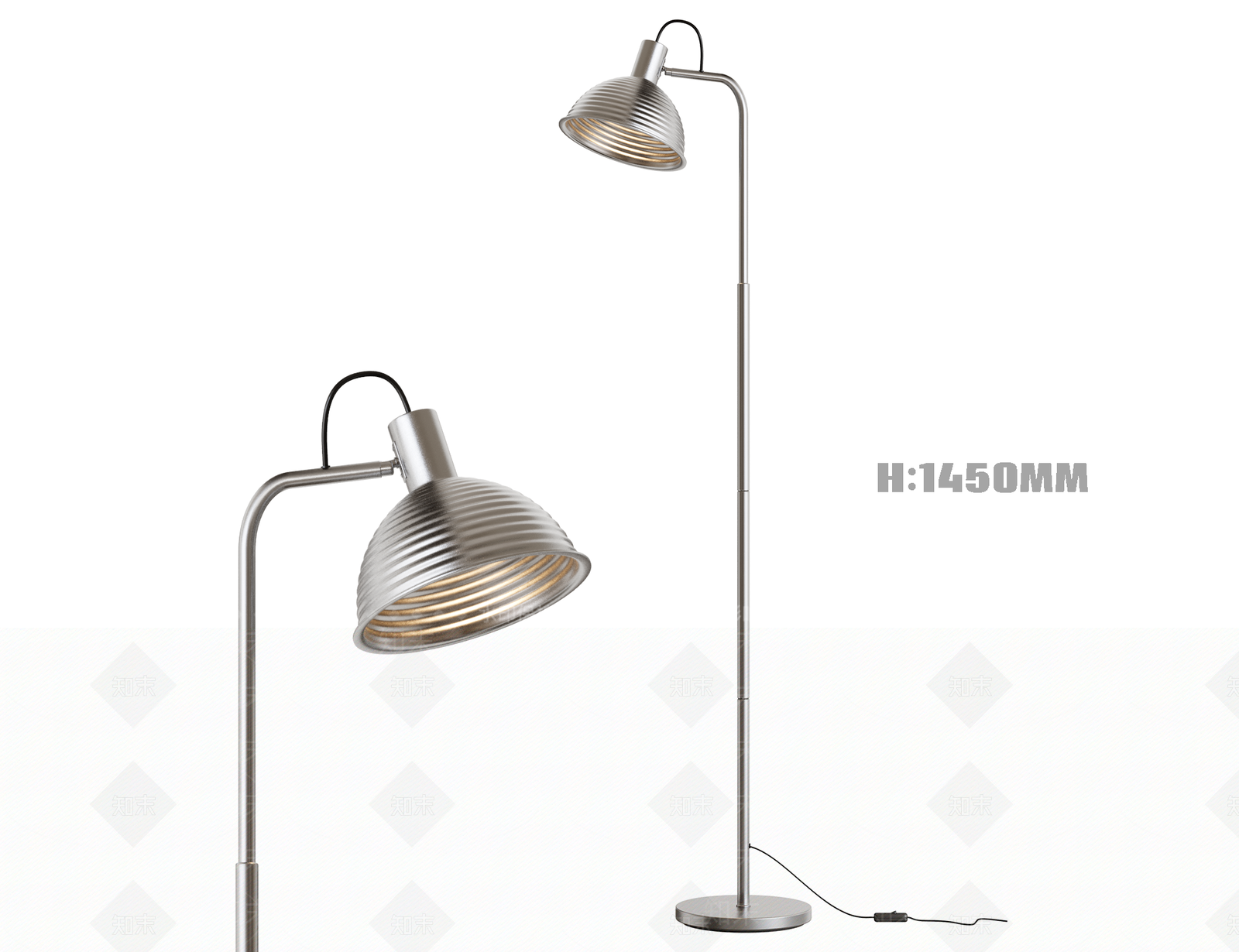 工业复古落地灯3D模型下载【ID:1203560075】