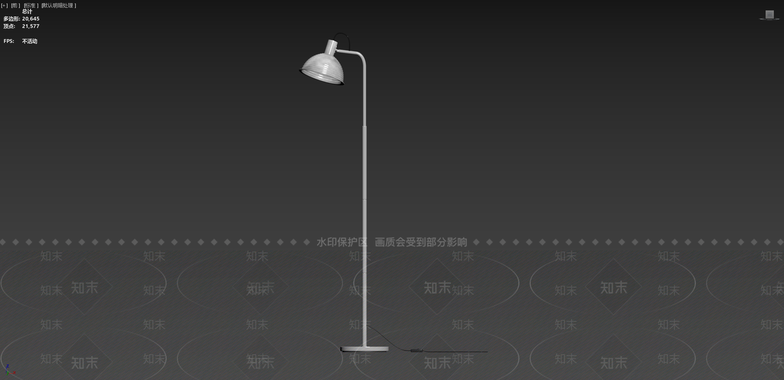 工业复古落地灯3D模型下载【ID:1203560075】