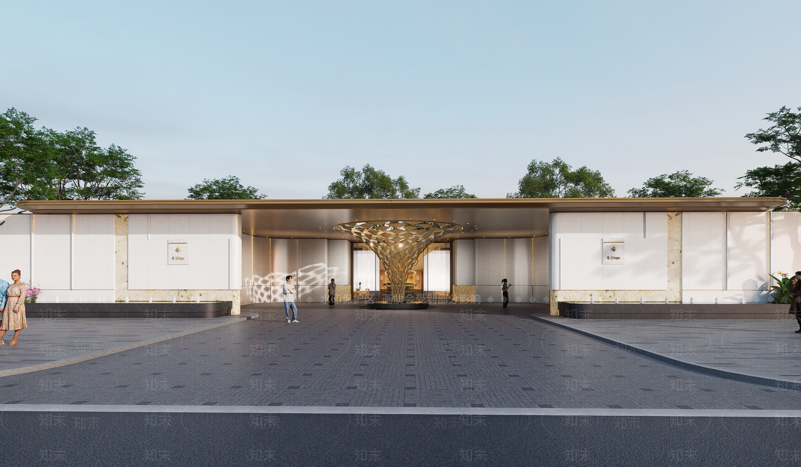 现代轻奢大门SU模型下载【ID:1203563248】