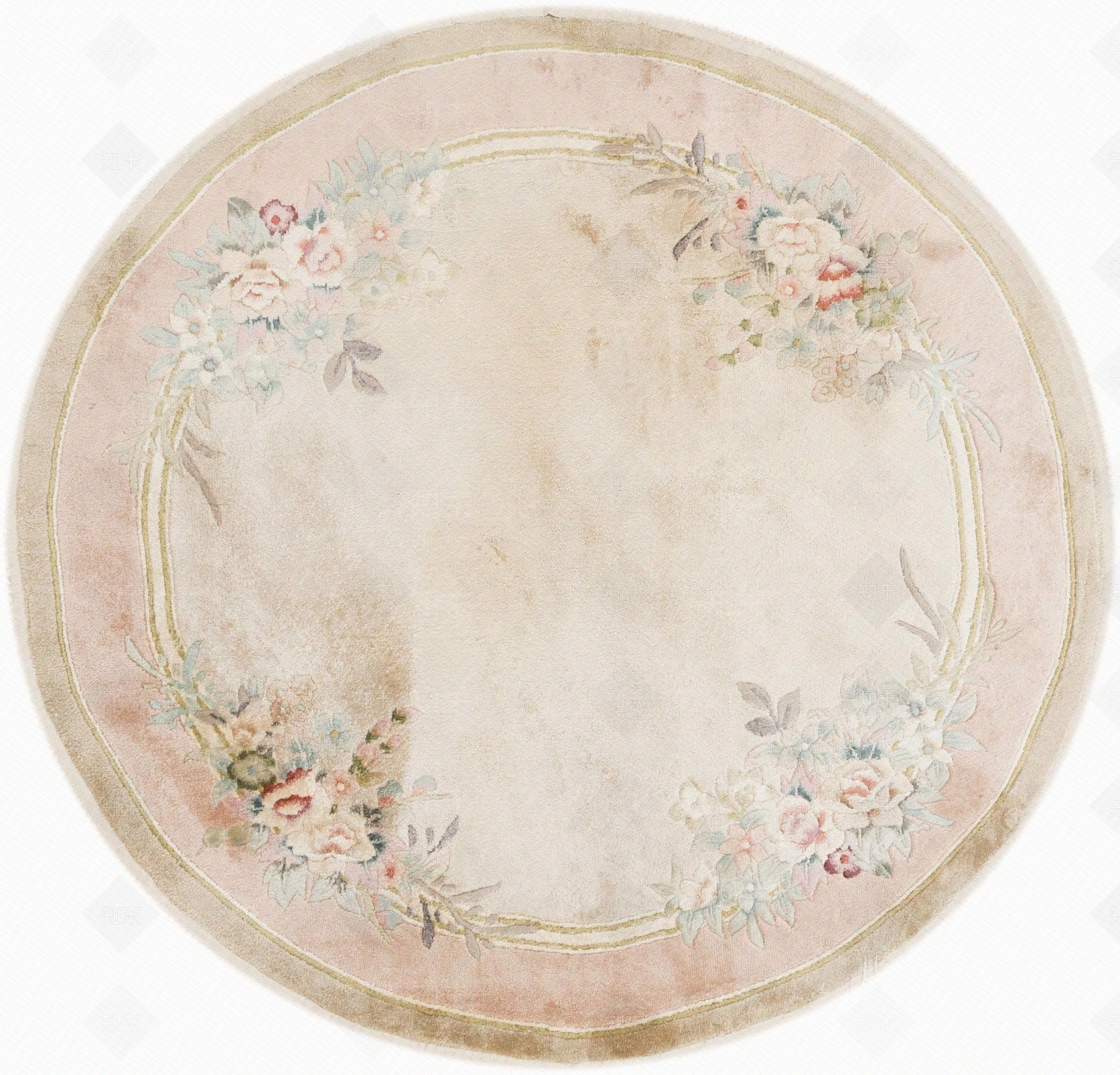 中式新中式圆形地毯贴图下载【ID:1203564091】