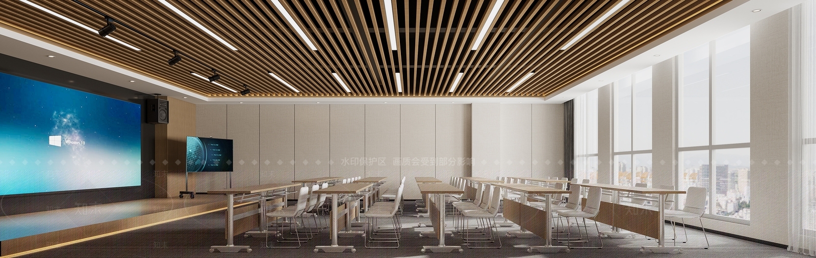 现代会议室SU模型下载【ID:1203574076】