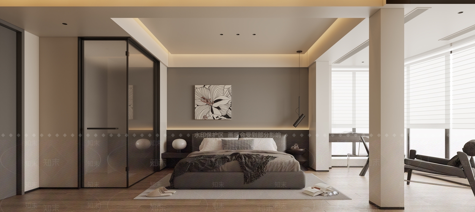 现代家居卧室SU模型下载【ID:1203575345】
